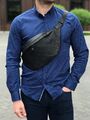 Мужская сумка слинг Louis Vuitton мужской кожа черный 55269-2