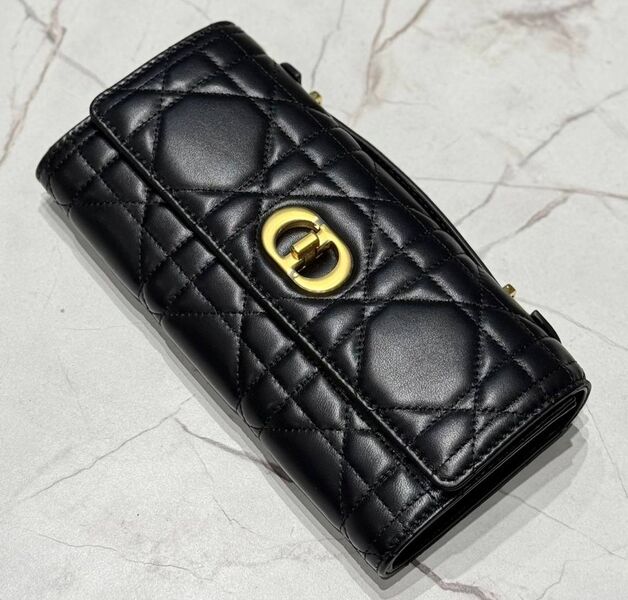 Клатч Christian Dior женский кожа черный 174996
