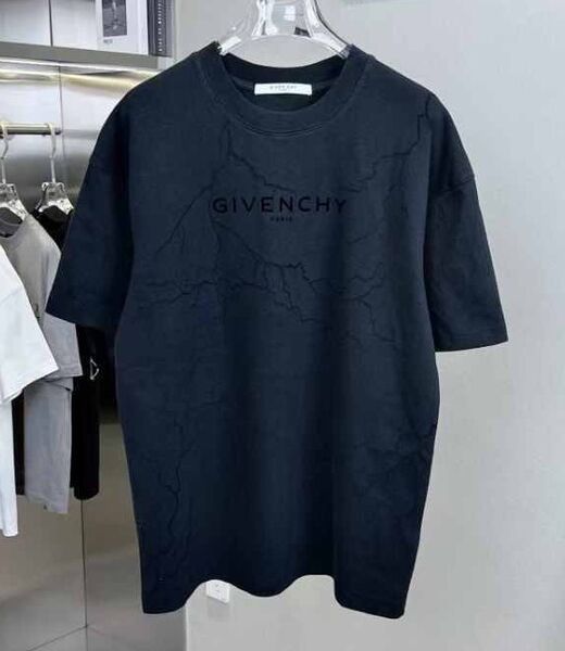 Мужская футболка Givenchy мужской черный,белый 170889