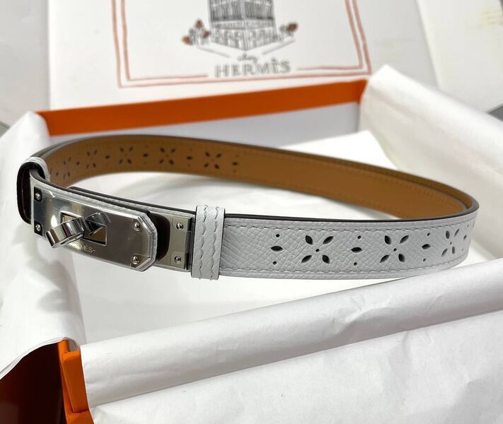 Женский ремень Hermès женский кожа белый 128001