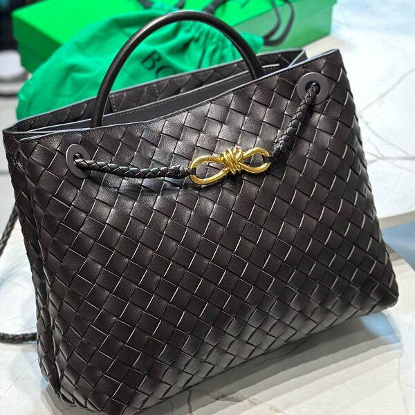 Сумка Bottega Veneta Medium Andiamo женский кожа синий 142013-4
