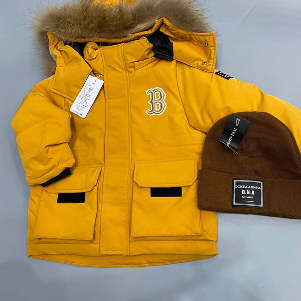 Детская куртка Burberry горчичный 166041-2
