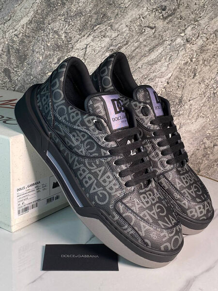 Мужские кроссовки Dolce & Gabbana мужской кожа черный 163501-7