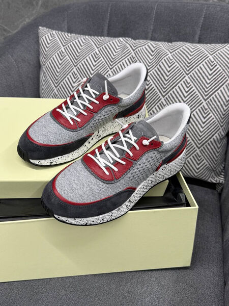 Мужские кроссовки Zegna мужской текстиль графитовый 192096-3