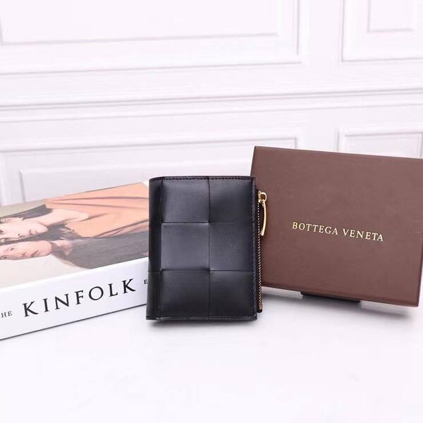 Мужской портмоне Bottega Veneta мужской кожа черный 104177-5