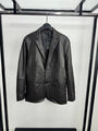 Мужская куртка Kiton мужской кожа графитовый 195966-4