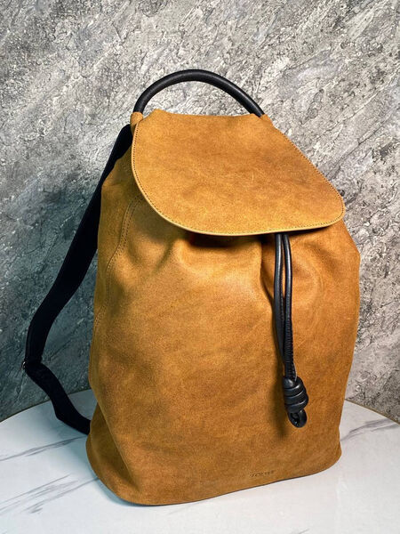 Мужской рюкзак Loewe мужской замша бежевый 169141-2