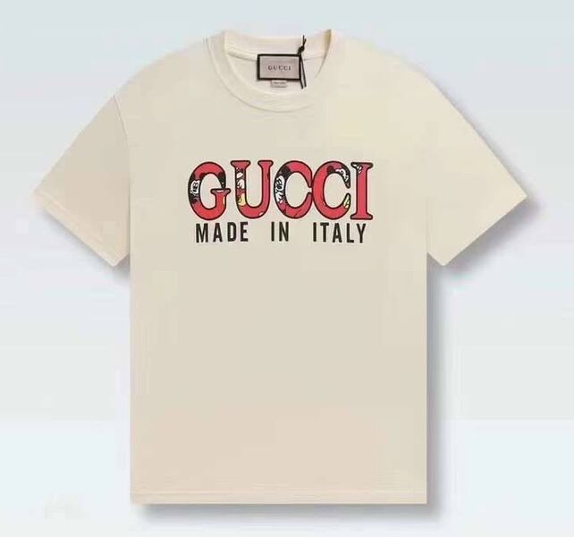 Футболка Gucci женский бежевый 145034