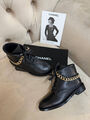 Ботинки Chanel женский кожа черный 201244-3