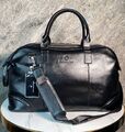 Дорожная сумка Zegna мужской кожа черный 121093-1