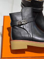 Ботинки Hermès женский кожа черный 134303-7