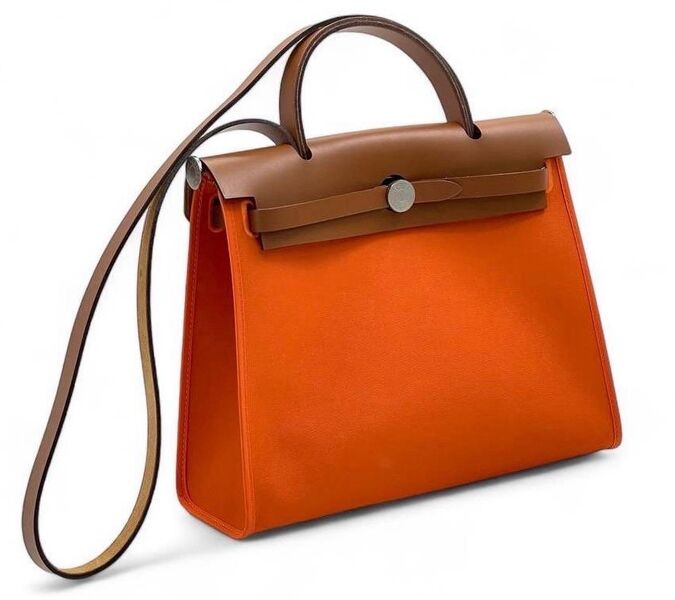 Сумка Hermèsherbag Zip женский кожа оранжевый 75486