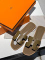 Шлепки Hermès женский кожа 113880-2