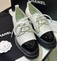 Ботинки Chanel женский кожа swift белый 125851