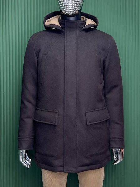 Мужской пуховик Brunello Cucinelli мужской черный 136917