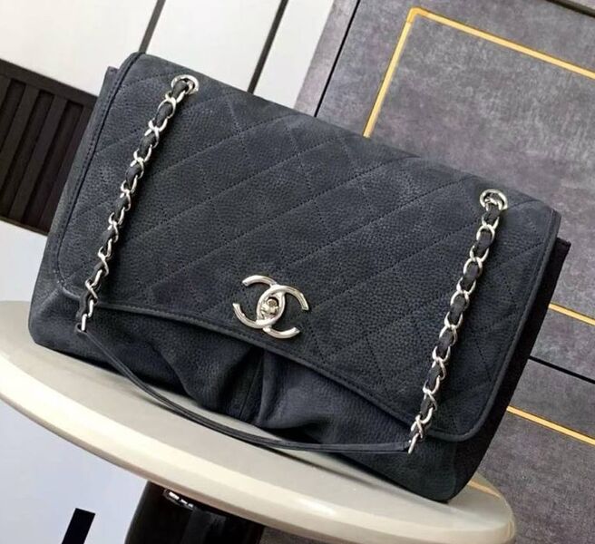 Сумка Chanel женский кожа графитовый 179253