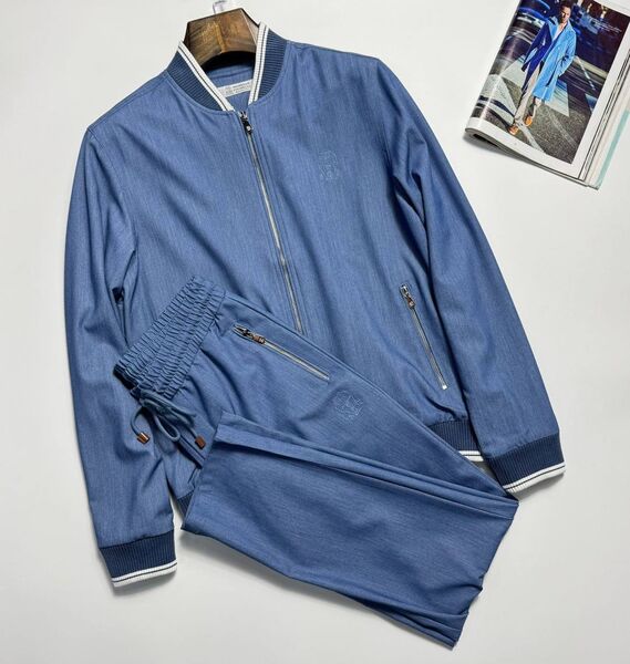 Мужской костюм Brunello Cucinelli мужской бирюзовый 175741