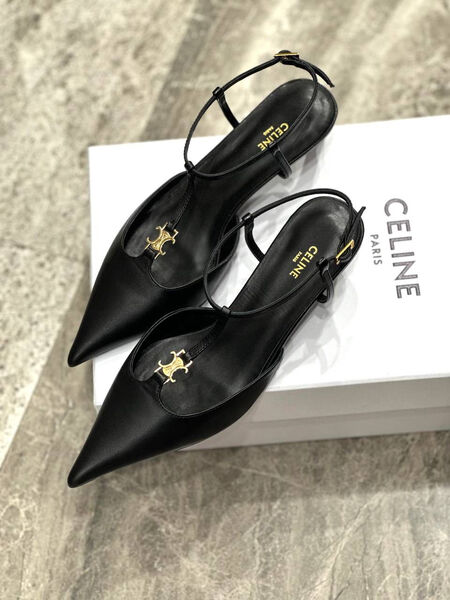 Туфли Celine женский кожа черный 104909-12