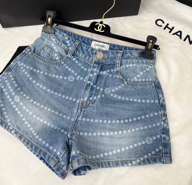 Шорты Chanel женский джинса синий 185252