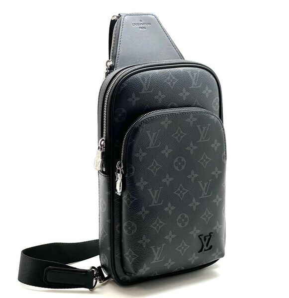 Мужская сумка слинг Louis Vuitton мужской кожа черный 104168