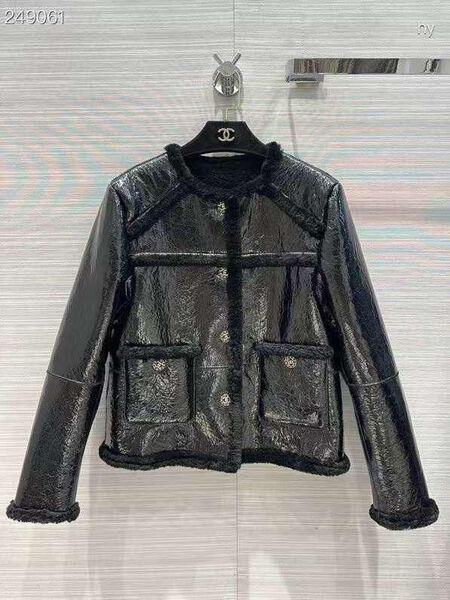 Дубленка Chanel женский черный 125606-2