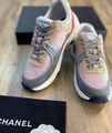 Кроссовки Chanel женский текстиль розовый 110893-2