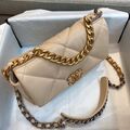 Сумка Chanel (26 см) женский кожа бежевый 73545-6