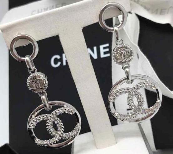 Серьги Chanel графитовый 70552