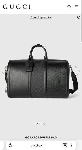 Дорожная сумка Gucci женский кожа черный 171686-6
