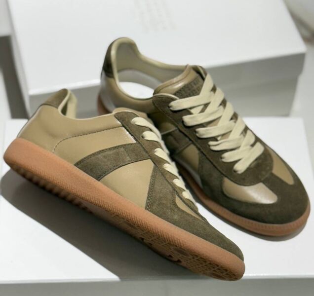 Кеды Maison Margiela женский текстиль светло-зеленый 181495