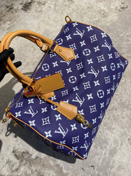 Сумка Louis Vuitton женский кожа синий 195027-8