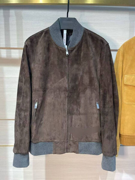 Мужской бомбер Brioni мужской замша 198757-3