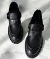 Лоферы Prada женский кожа черный 164469-4