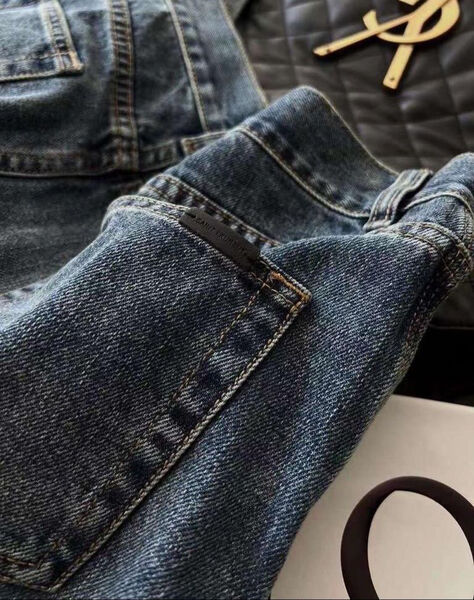 Джинсы Saint Laurent женский джинса синий 102476-2
