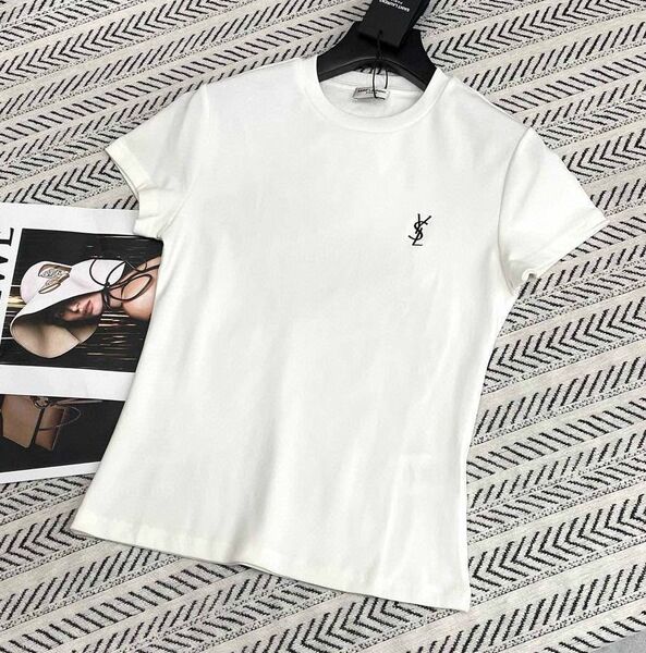 Футболка Saint Laurent женский белый 186801