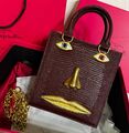 Сумка Schiaparelli женский кожа бордовый 174276-1