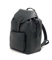 Мужской рюкзак Louis Vuitton мужской кожа черный 135410-3
