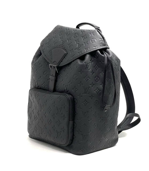 Мужской рюкзак Louis Vuitton мужской кожа черный 135410-3