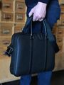 Мужской порфель Prada мужской кожа черный 42864-4