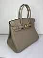 Сумка Hermès Birkin 30 женский кожа бежевый 140082-2