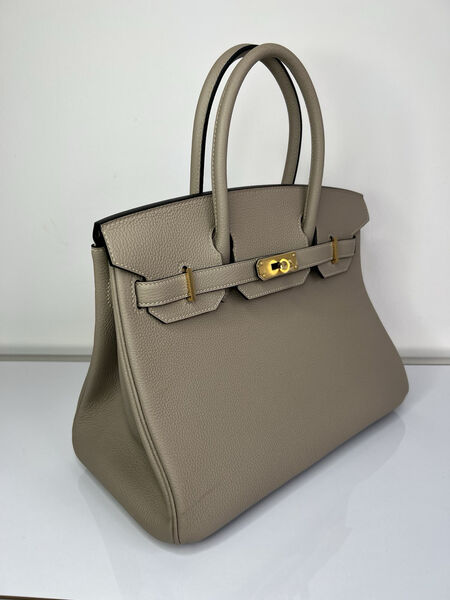 Сумка Hermès Birkin 30 женский кожа бежевый 140082-2