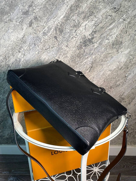 Мужской портфель Louis Vuitton мужской кожа черный 169292-3