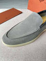 Мужские лоферы Loro Piana мужской замша графитовый 146458-9