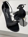 Босоножки Dolce&Gabbana женский сатин черный 137135-7