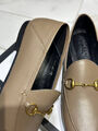 Лоферы Gucci женский кожа бежевый 99951-4