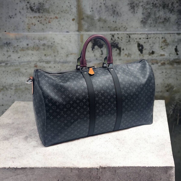 Дорожная сумка Louis Vuitton мужской кожа черный 120950-2