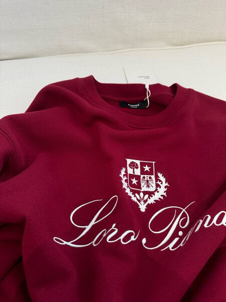Свитер Loro Piana женский вязаная ткань бордовый 159757-2