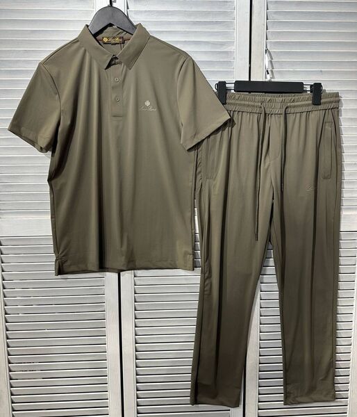 Мужской костюм Loro Piana мужской болотный 185349