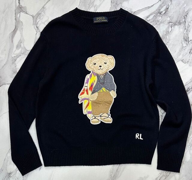 Свитер Ralph Lauren женский вязаная ткань черный 126499