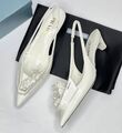 Туфли Prada женский кожа белый 136650-1